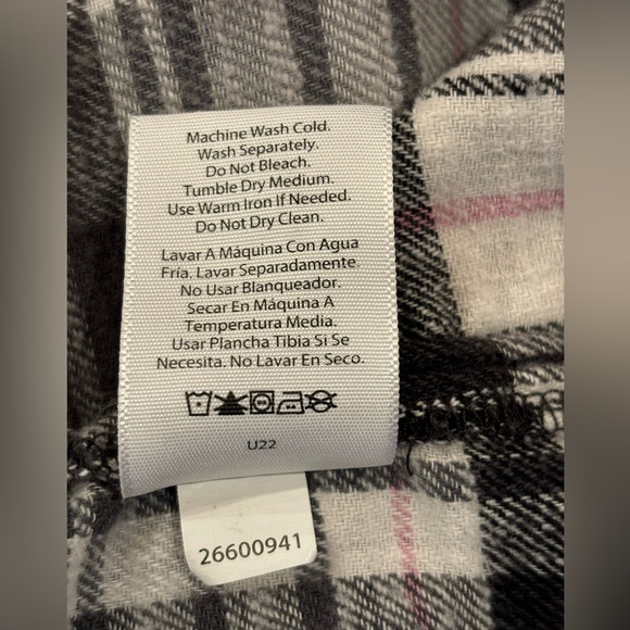 Time and Tru flannel hoodie great on cool evenings. Size XL 23 1/2” pit to pit - Picture 9 of 11